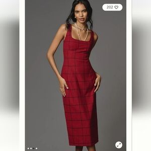 Pilcro NWTs Bombshell Tweed Slim Midi Dress